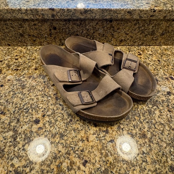 Birkenstock Arizona AZ Men’s Leather Sandals 45 US 12-12/5 W Soft Footbed